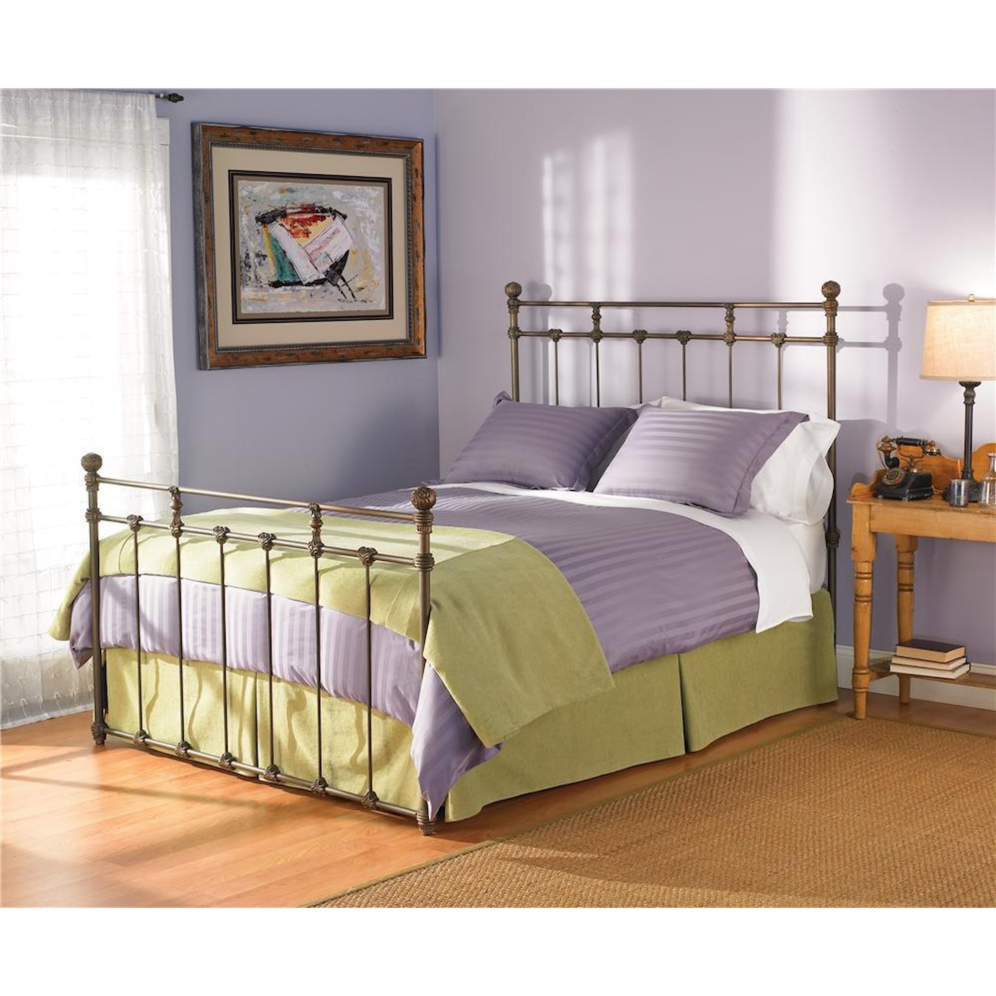 Wesley Allen Iron Beds HO1004F Full Sena Iron Headboard Baer's